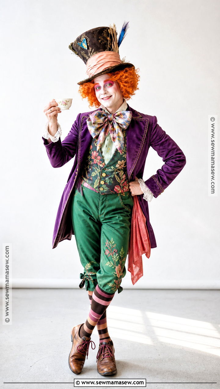 Mad Hatter Costume With Colorful Top Hat - 30 story book costumes