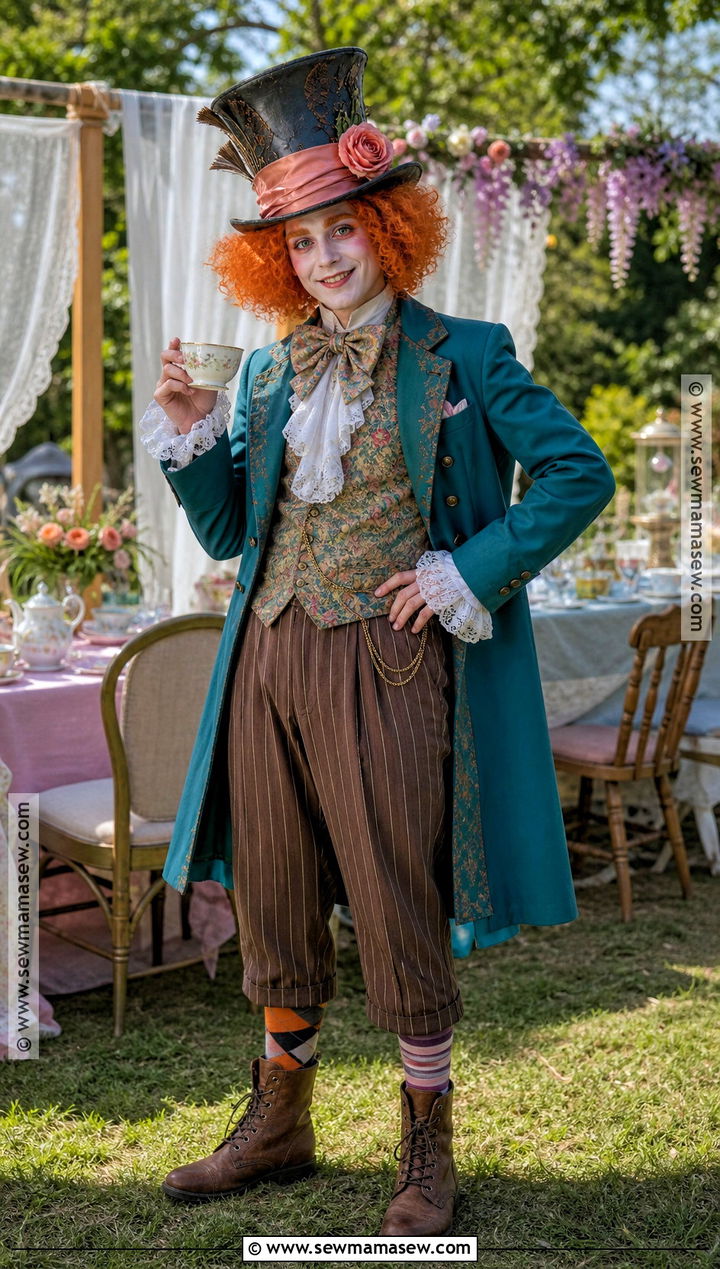 Mad Hatter Costume With Orange Curls - 35 halloween costumes curly hair