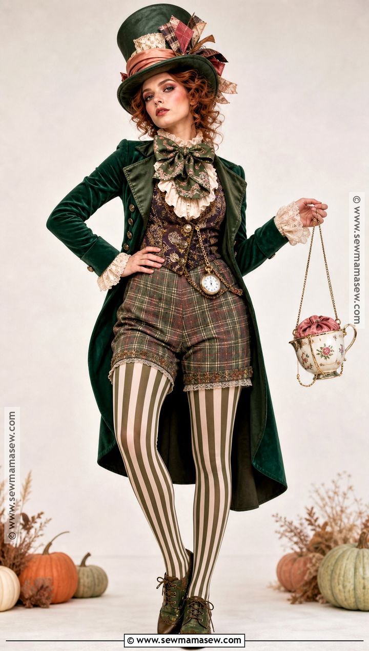 Mad Hatter Shorts Costume With Tailcoat - 50 mad hatter costume ideas