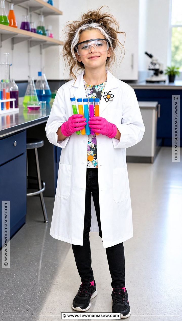 Mad Scientist Costume With Lab Coat - 35 Girl Costume Ideas