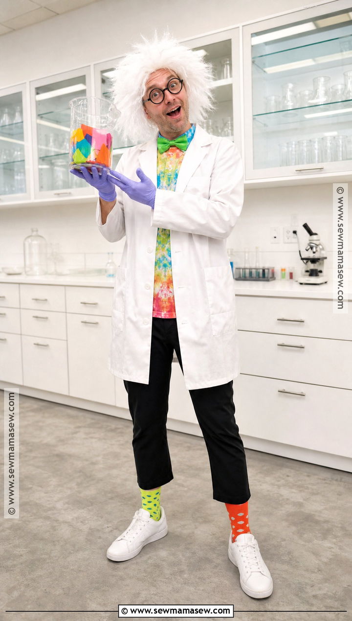 Mad Scientist Costume With Lab Coat - 30 Halloween Dress Up Ideas