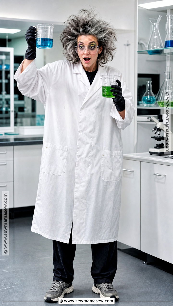Mad Scientist Costume With White Coat - 35 quick halloween costumes last minute