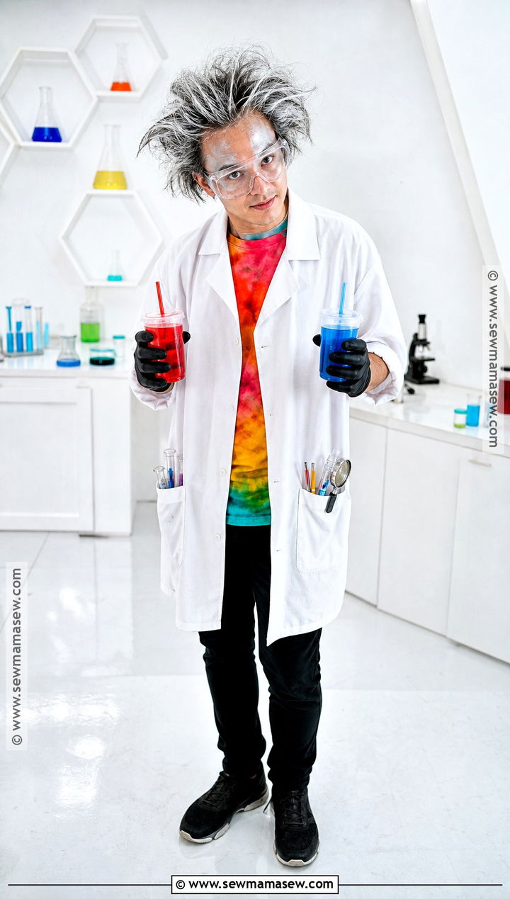 Mad Scientist Costume With White Coat - 40 halloween costumes last minute