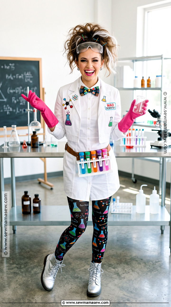 Mad Scientist Costume With White Dress - 30 white dress halloween costume ideas