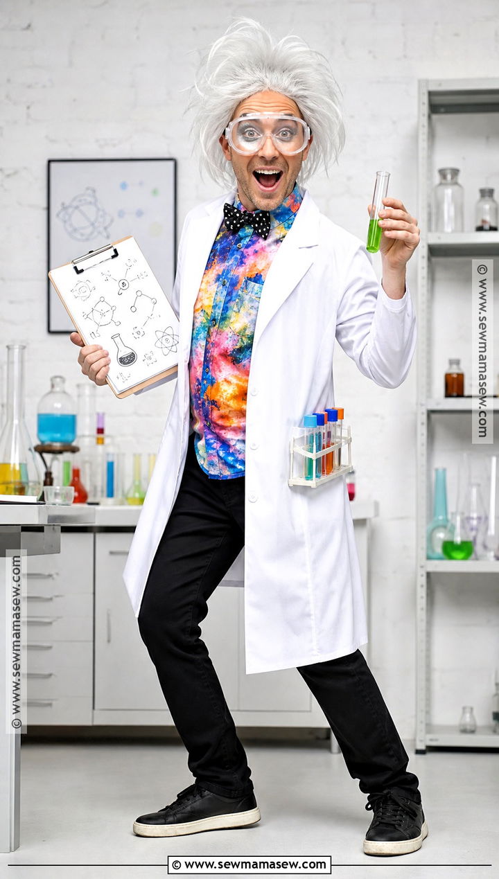 Mad Scientist Costume With White Lab Coat - 45 costumes ideas