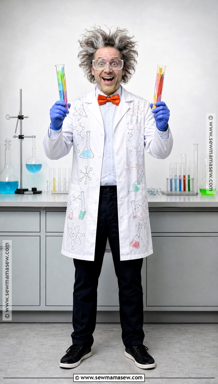 Mad Scientist Costume With White Lab Coat - 45 Halloween Costumes for Men