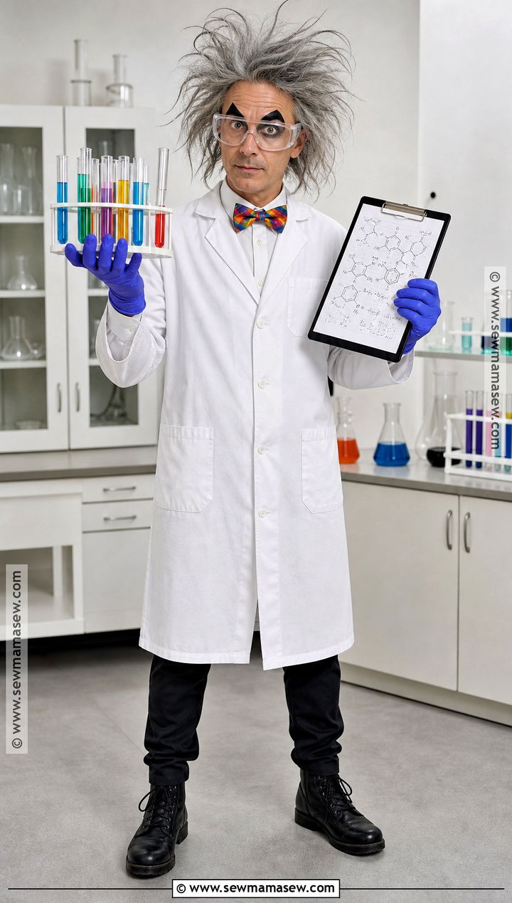 Mad Scientist Costume With White Lab Coat - 30 Grown Ups Costume Ideas