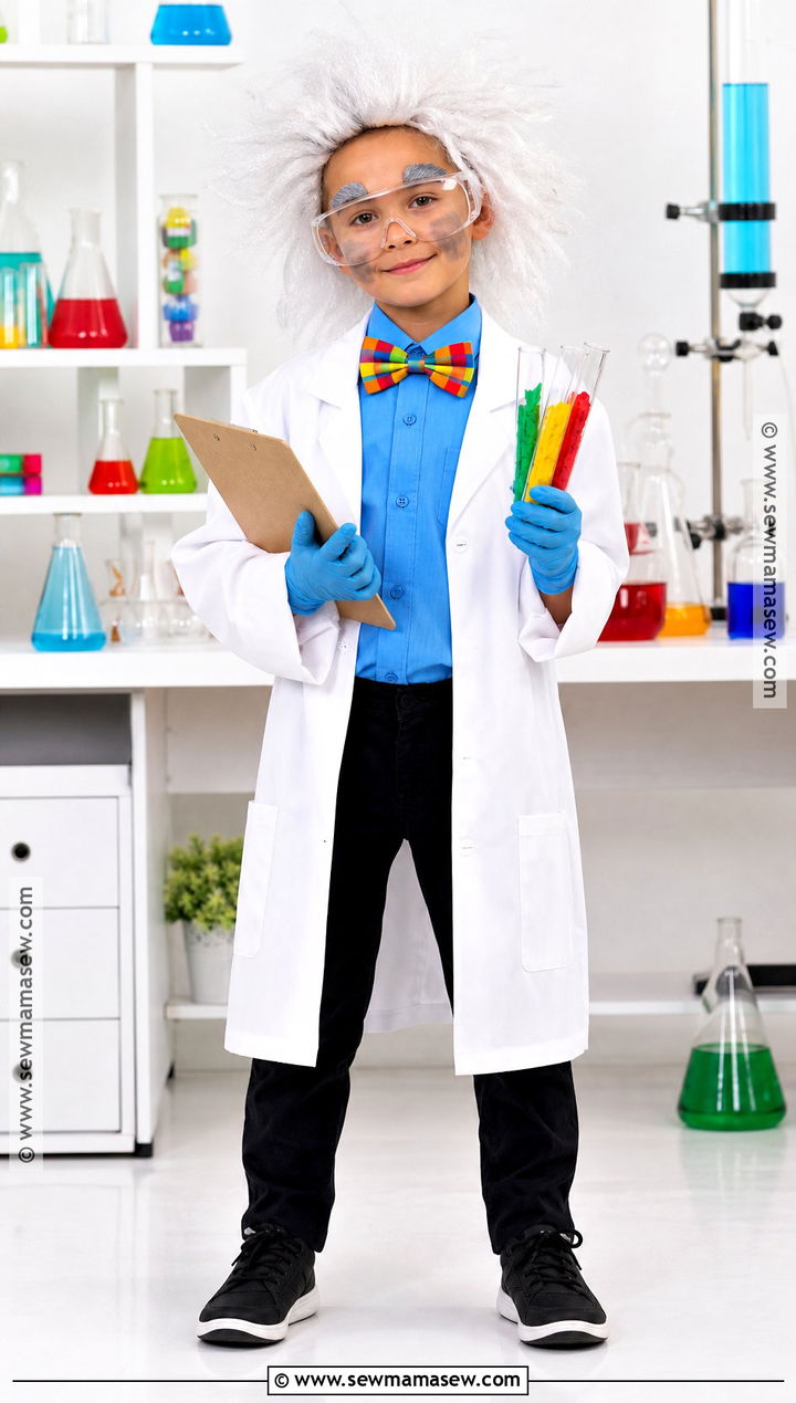 Mad Scientist Costume With Wild Hair - 30 boys costume ideas