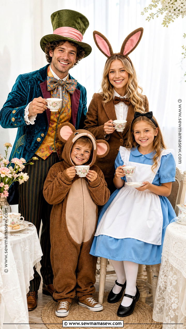 Mad Tea Party Family Costume - 30 alice in wonderland family costumes