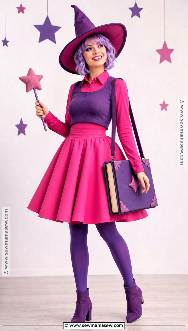Madam Mim Costume With Messy Purple Hair - 35 purple hair halloween costumes ideas