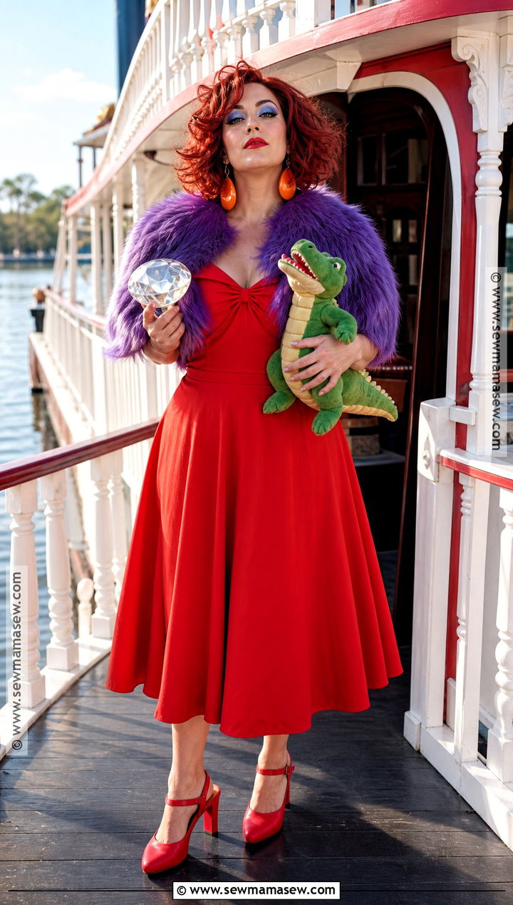 Madame Medusa Costume With Red Dress - 40 disney villain costumes
