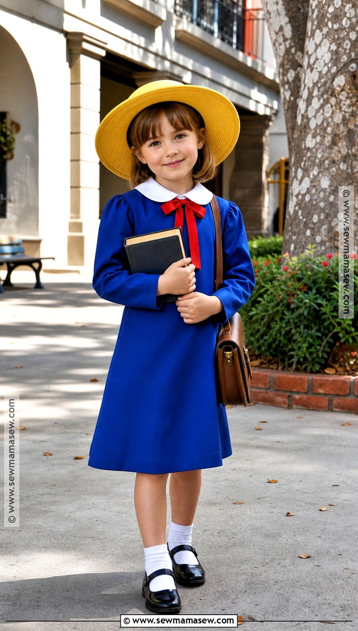 Madeline Costume With Blue Coat - 40 book character costumes for kids