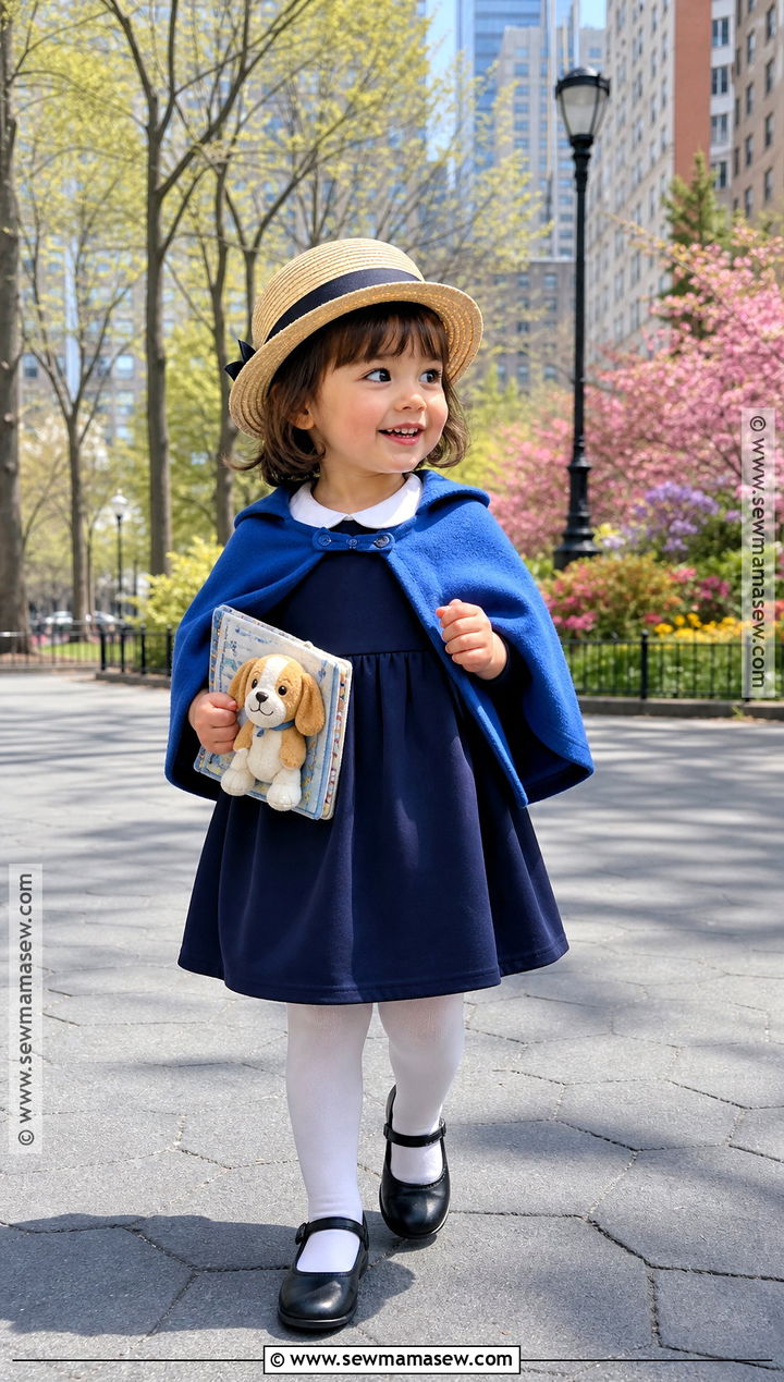 Madeline Toddler Costume With Blue Cape - 35 toddler costumes for girls