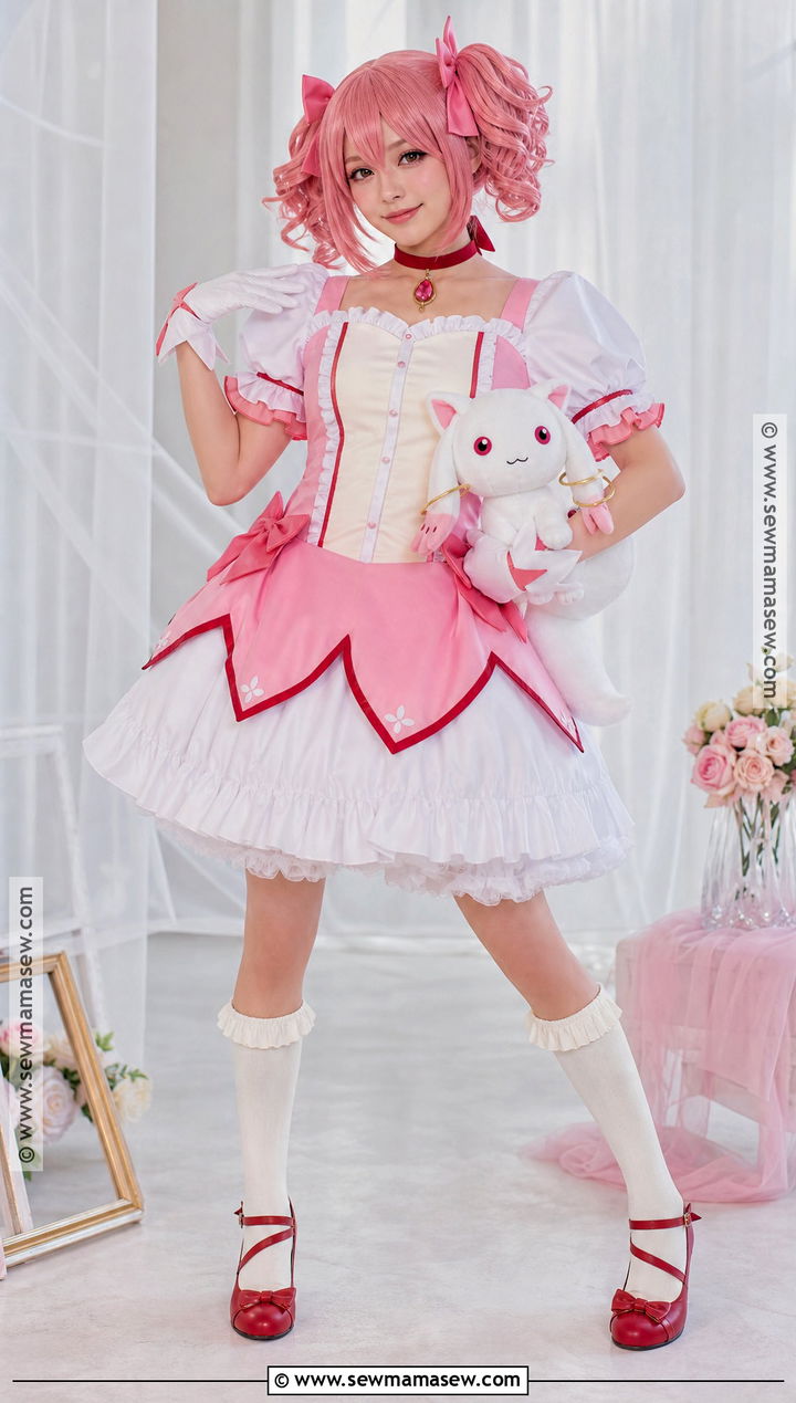 Madoka Kaname Cosplay Costume - 30 female cosplay anime ideas