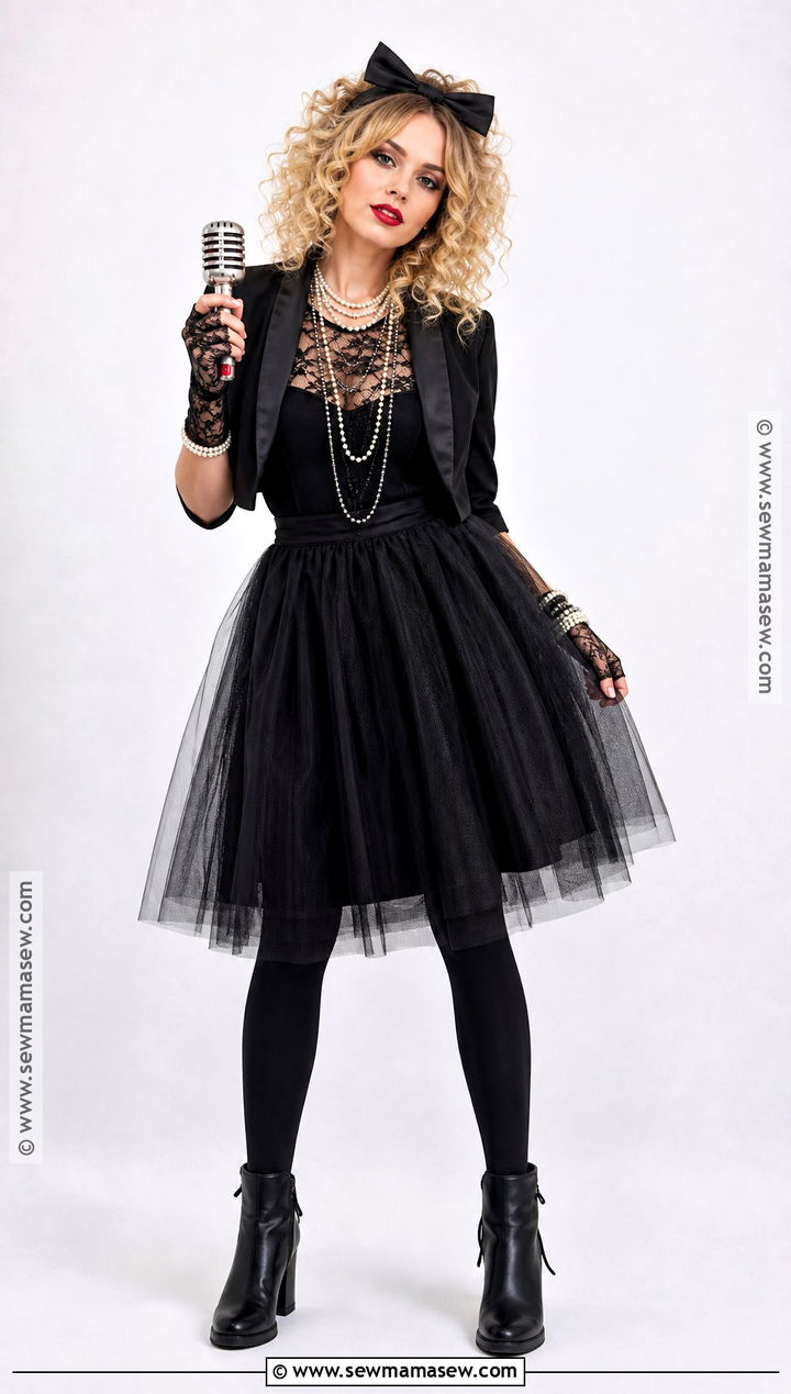 Madonna 1980s Lace Costume - 30 singers costumes ideas