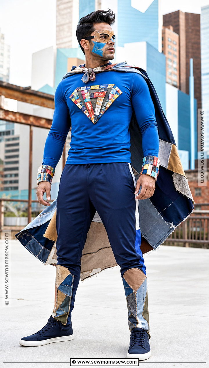 Magazine Superhero Costume - 30 recycled costume ideas for men