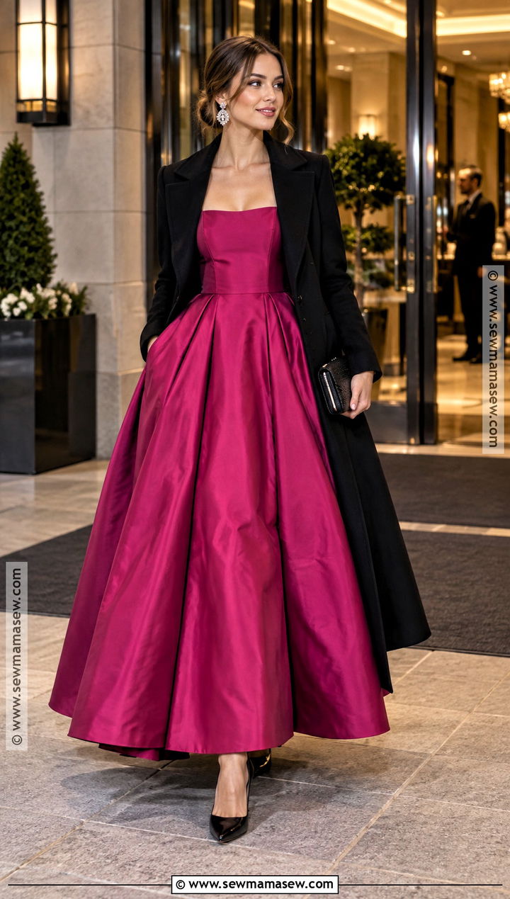 Magenta A Line Fall Ball Dress - 20 Fall Ball Dresses