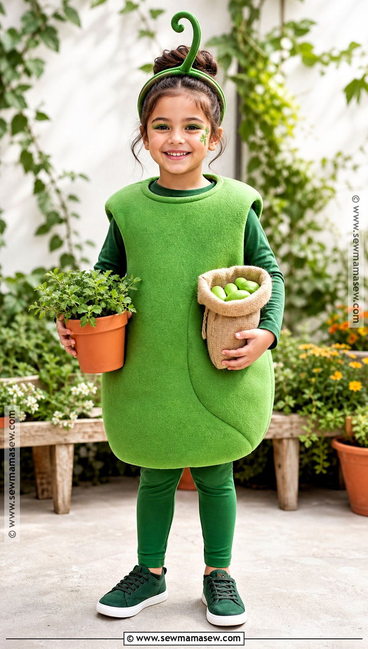 Magic Bean Costume With Green Tunic - 30 jack and the beanstalk costume ideas
