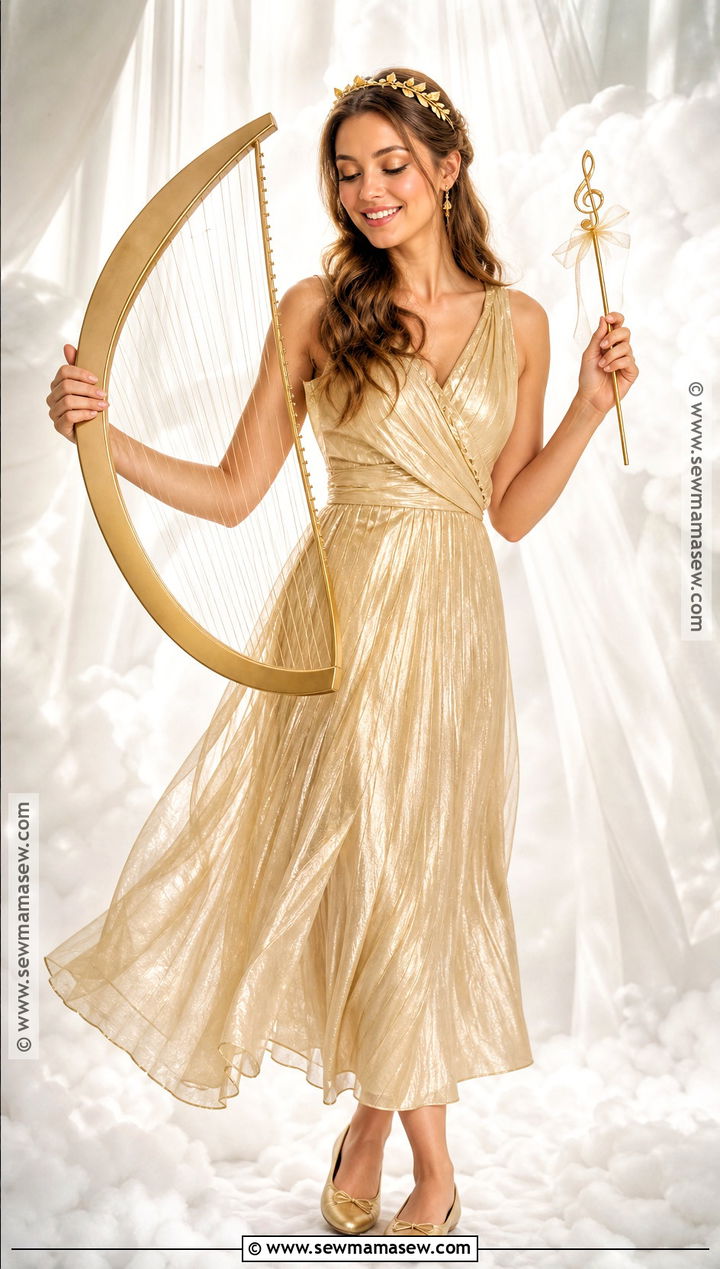 Magic Harp Costume With Gold Dress - 30 jack and the beanstalk costume ideas