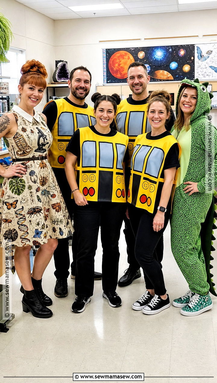 Magic School Bus Teacher Group Costume - 35 teacher halloween costumes group