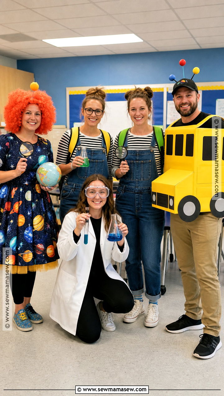 Magic School Bus Teacher Team Costume - 30 Teacher Team Halloween Costumes