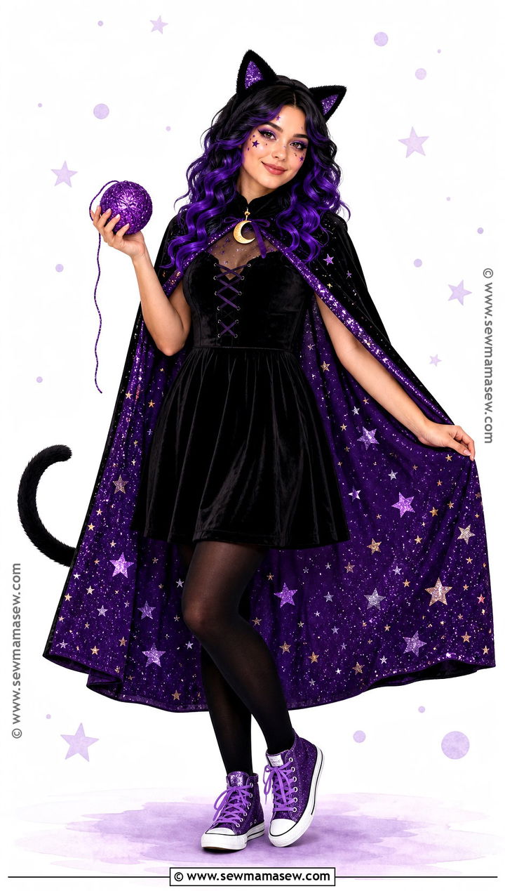 Magical Black Cat Costume - 30 easy cat costume ideas