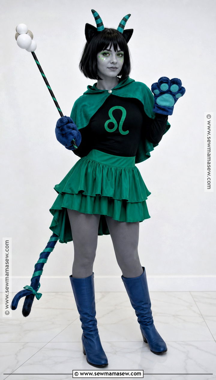 Magical Girl Nepeta Cosplay With Green Skirt - 30 Nepeta Cosplay Ideas