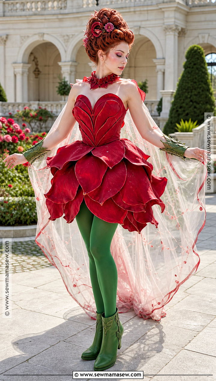 Magical Rose Costume - 40 Beauty And The Beast Costume Ideas