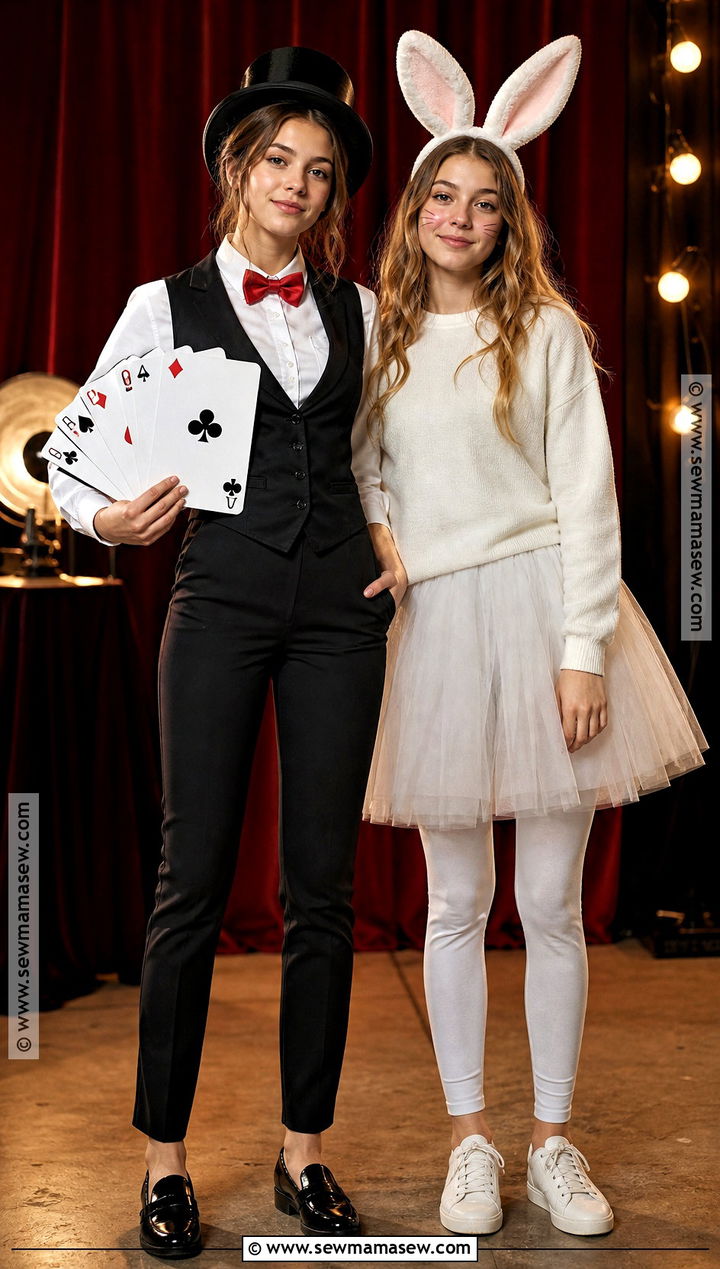 Magician And Rabbit Costume - 40 halloween costumes teenage girl duo