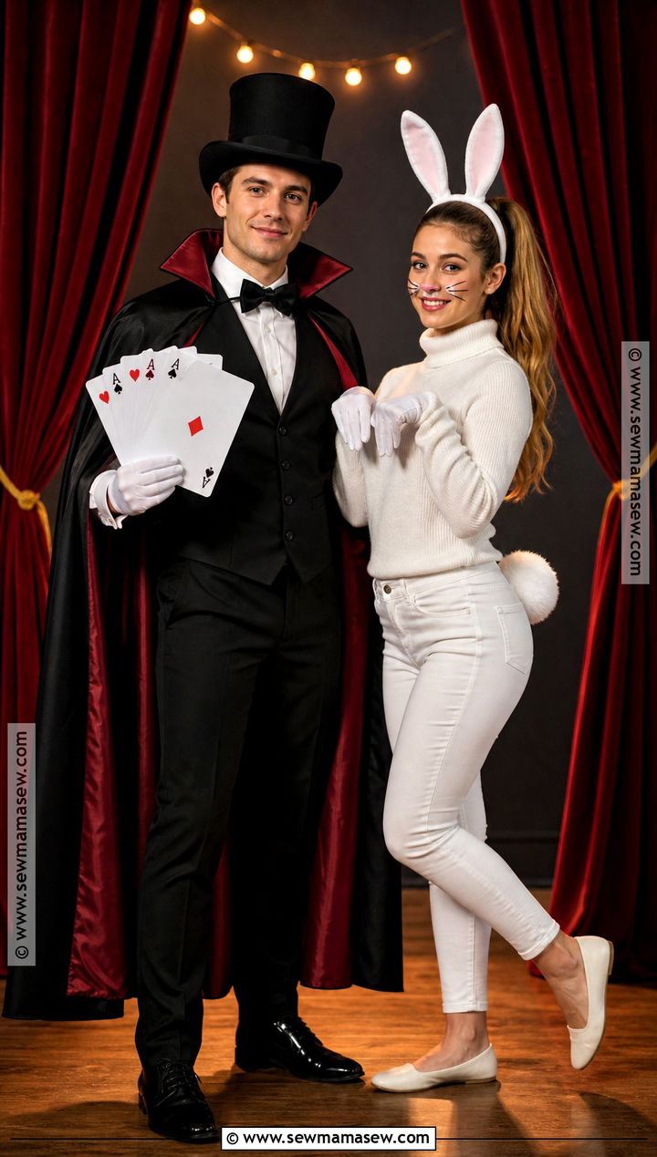Magician And Rabbit Costume - 50 couples halloween costume ideas