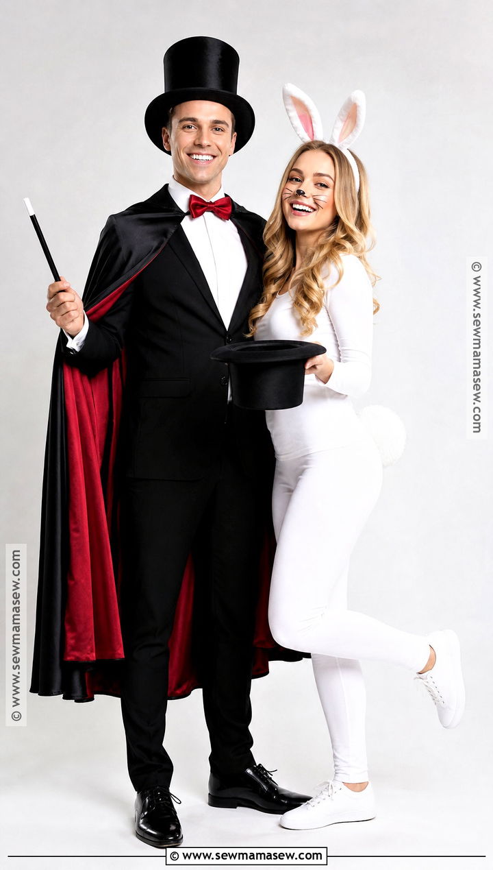 Magician And Rabbit Couple Costume - 50 couple costumes for halloween