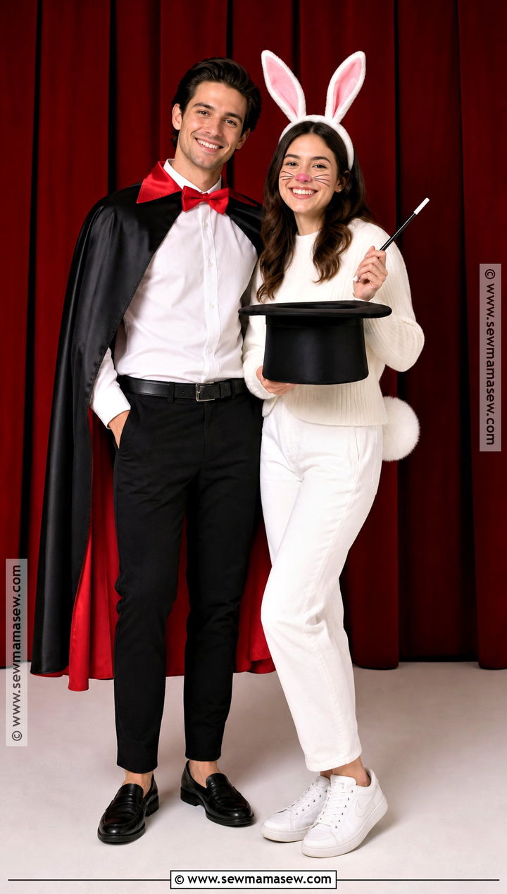 Magician And Rabbit Couple Costume - 30 Unique Couples Halloween Costume Ideas Funny