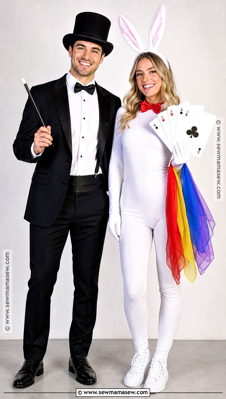 Magician And Rabbit Couple Costume - 35 easy halloween costumes for couples
