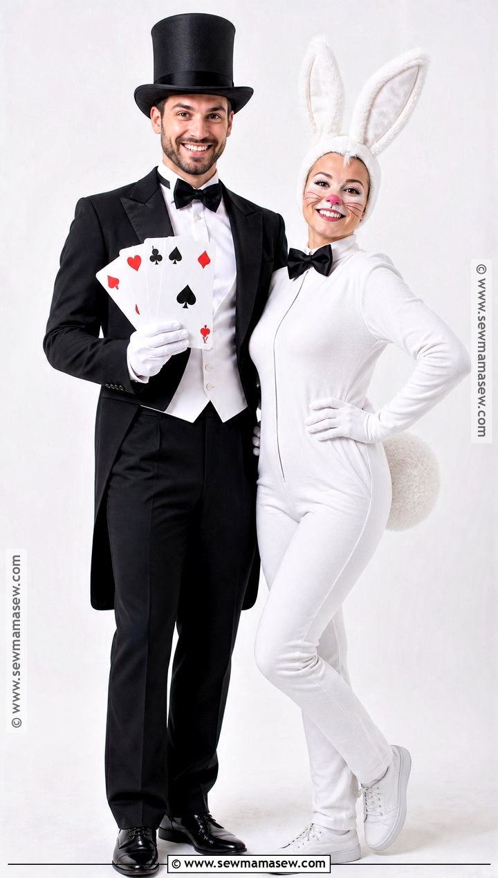 Magician And Rabbit Couple Costume - 35 matching couple costumes