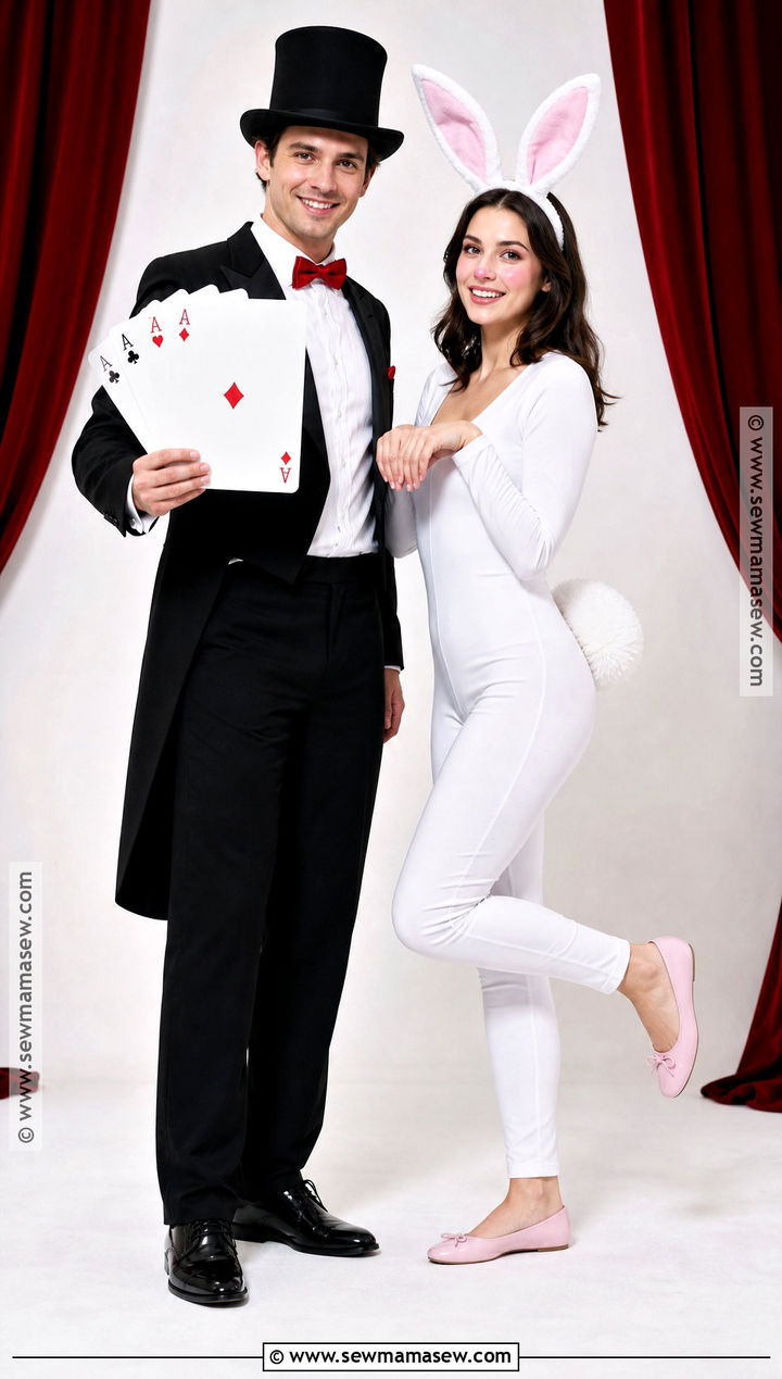 Magician And Rabbit Couple Outfit - 30 Couples Halloween Outfits