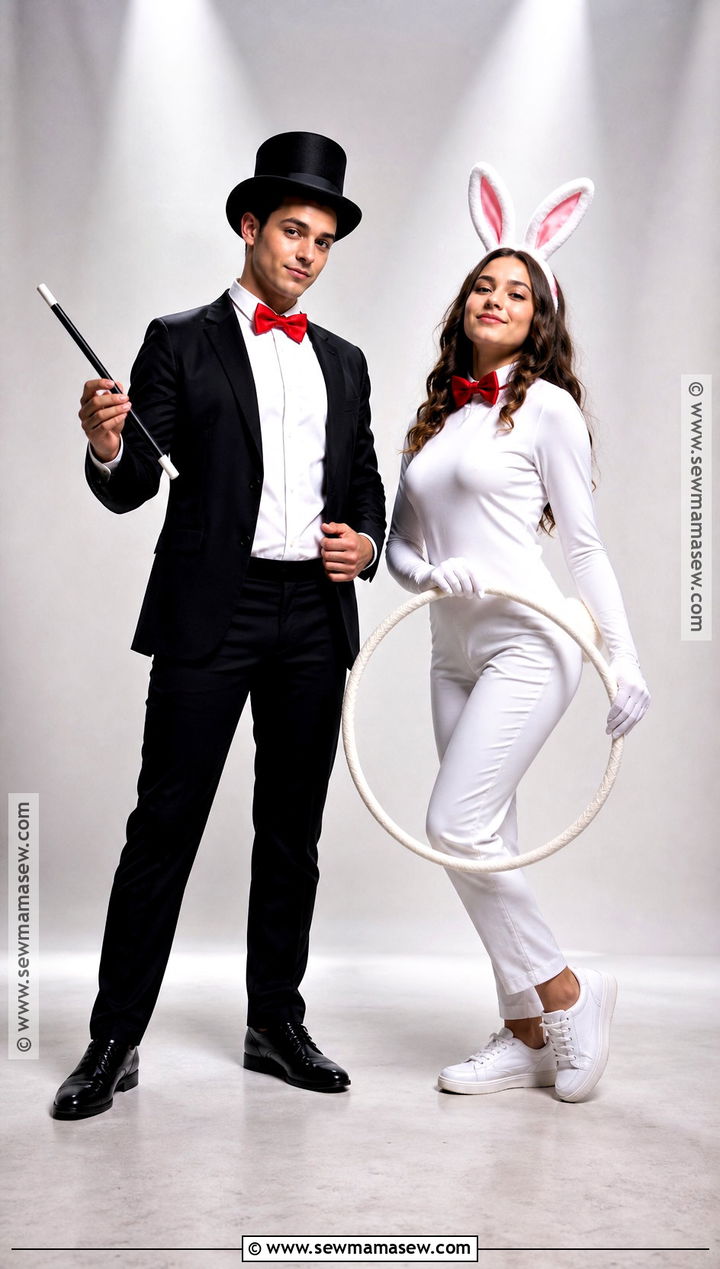 Magician And Rabbit Duo Costume - 50 halloween costumes duo