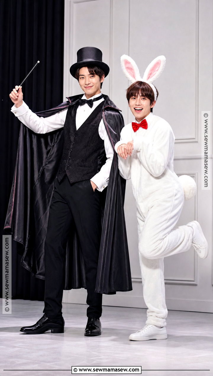 Magician And Rabbit Matching Costumes - 45 matching costumes