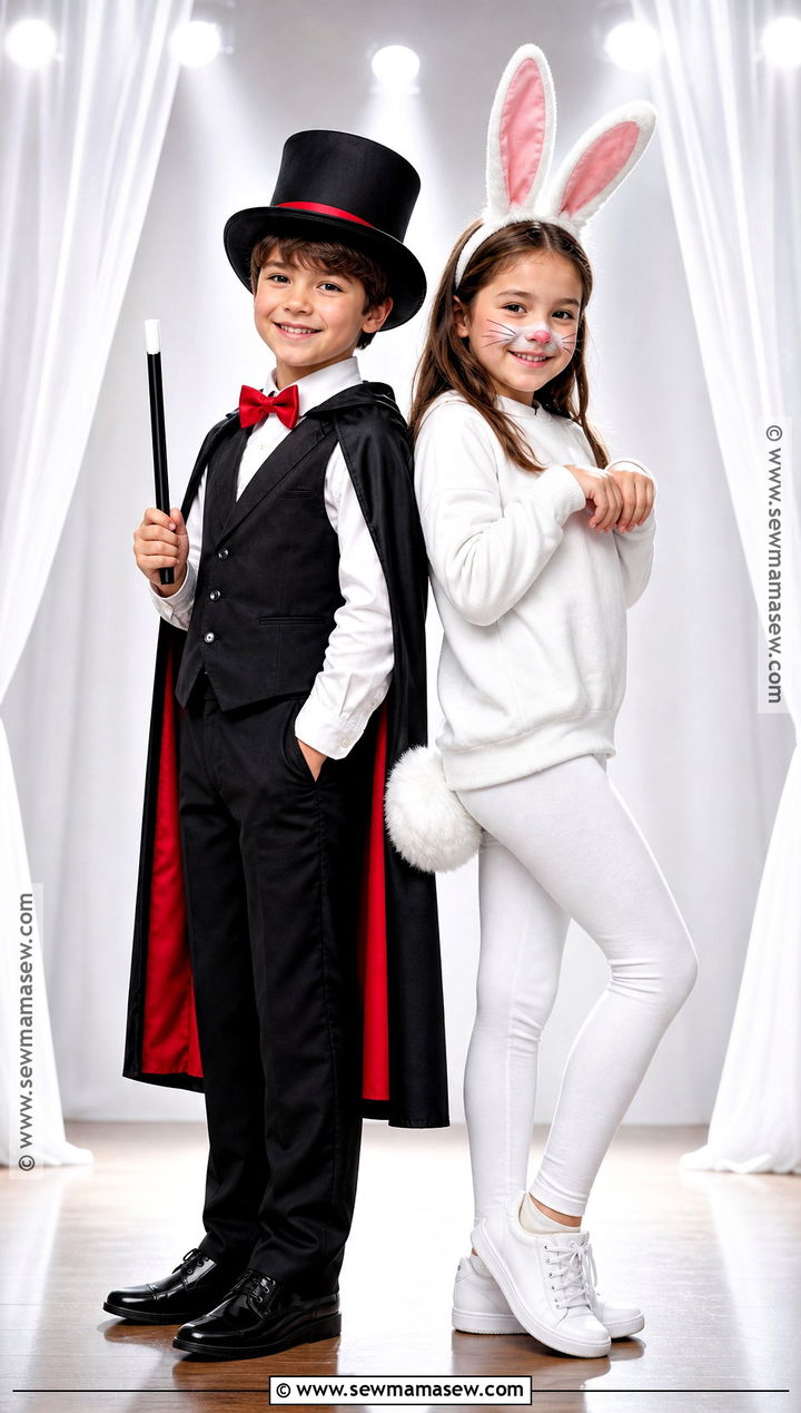 Magician And Rabbit Sibling Costume - 40 sibling halloween costumes