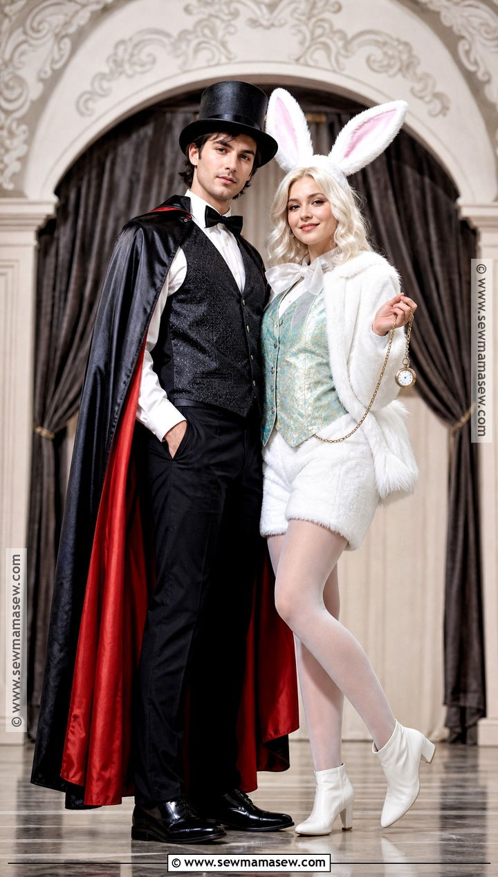 Magician And White Rabbit Couple Costume - 30 unique couple costumes