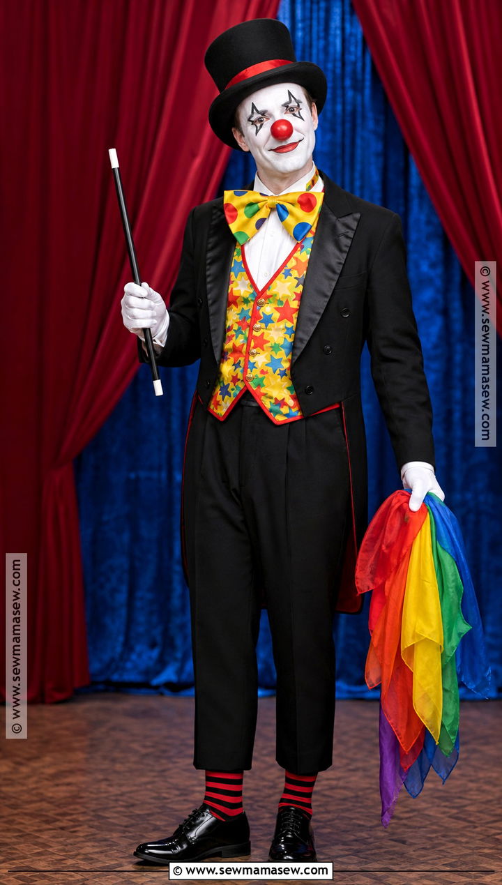 Magician Clown Costume - 30 Clown Costume Ideas for Men