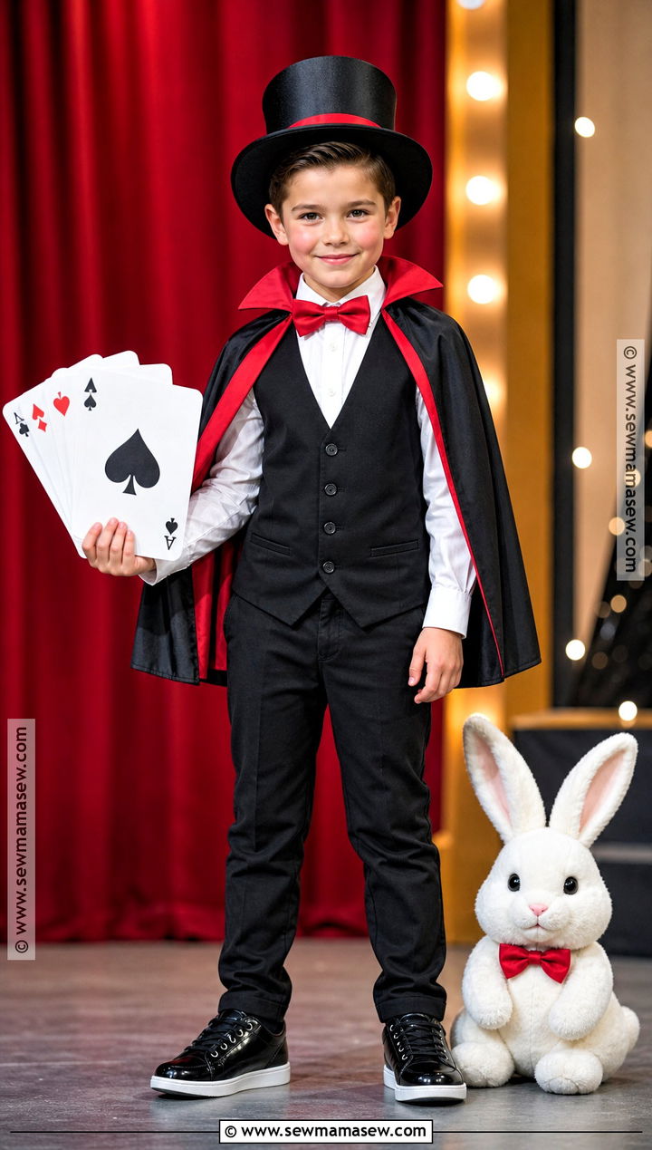 Magician Costume With Red Cape - 40 boys halloween costumes