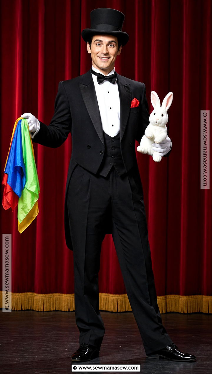 Magician Costume With Tuxedo Jacket - 35 simple halloween costumes for men