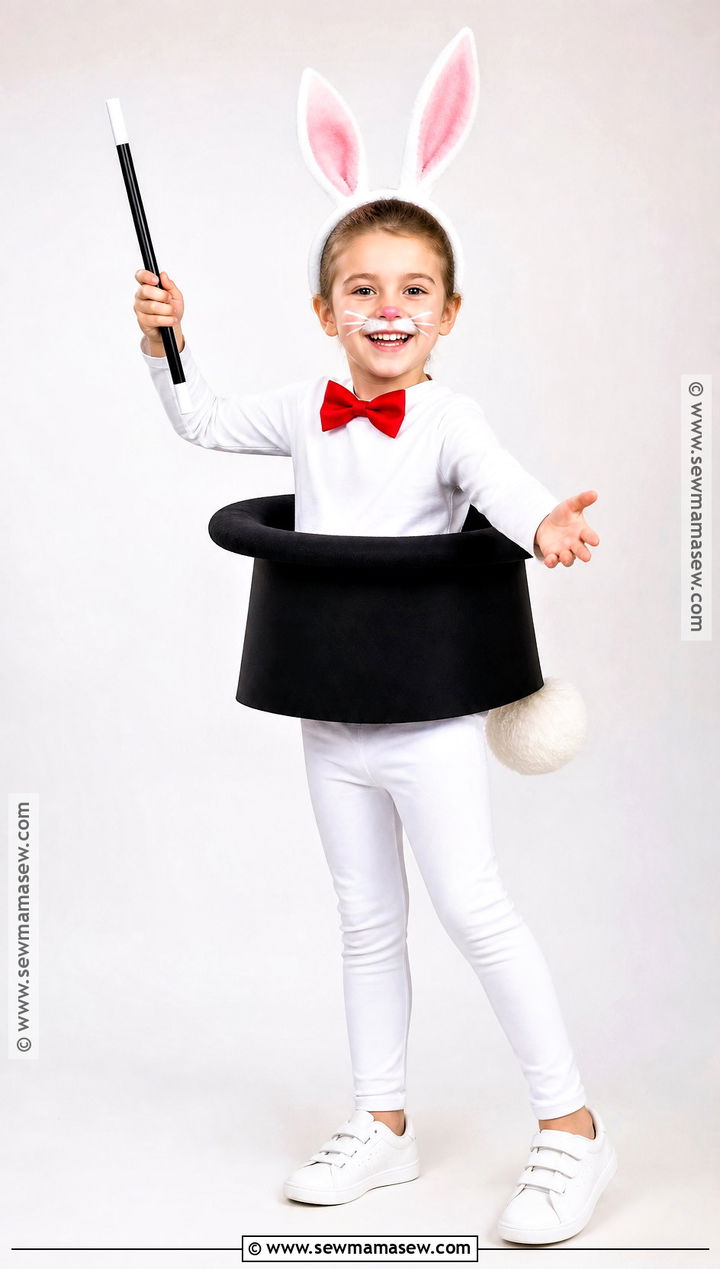 Magicians Hat Bunny Costume - 30 bunny costume ideas for kids