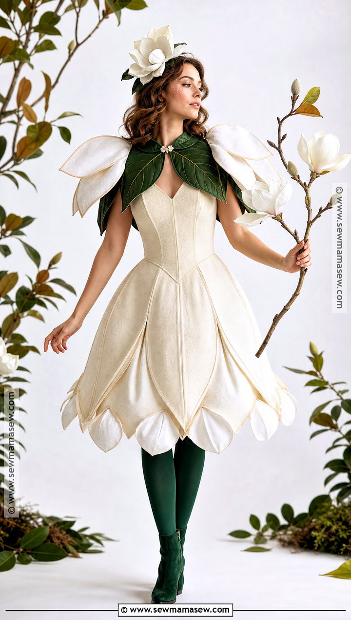 Magnolia Flower Costume - 40 Flower Costume Ideas