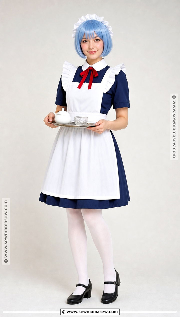 Maid Inspired Rei Ayanami Cosplay - 35 rei ayanami cosplay ideas