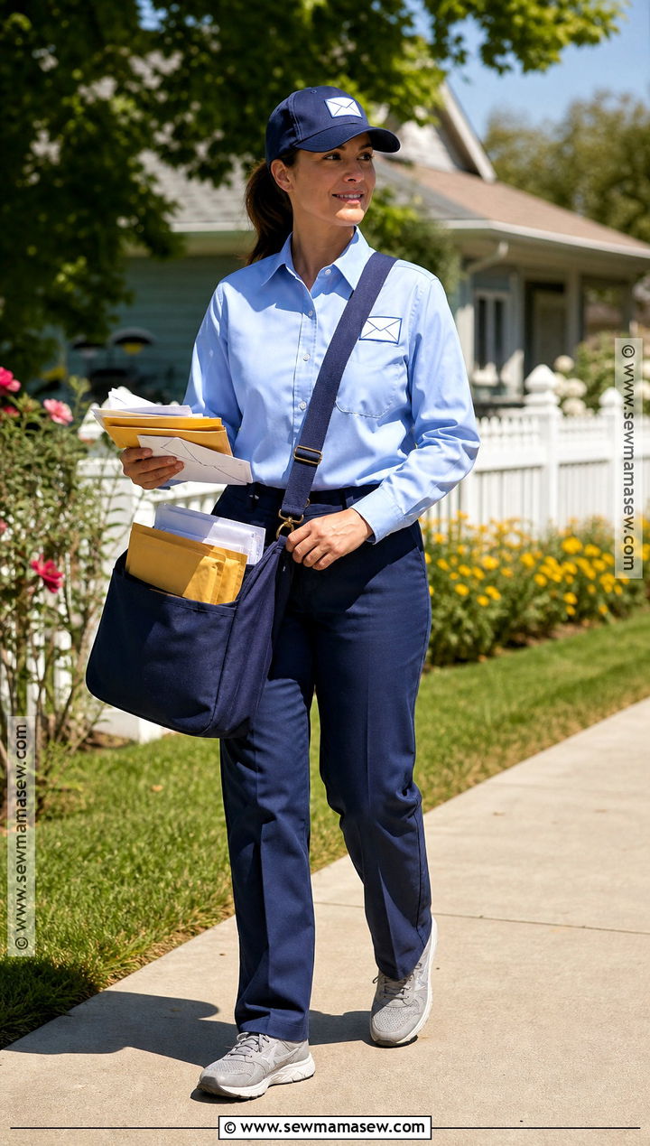 Mail Carrier Costume With Blue Uniform - 30 job costumes