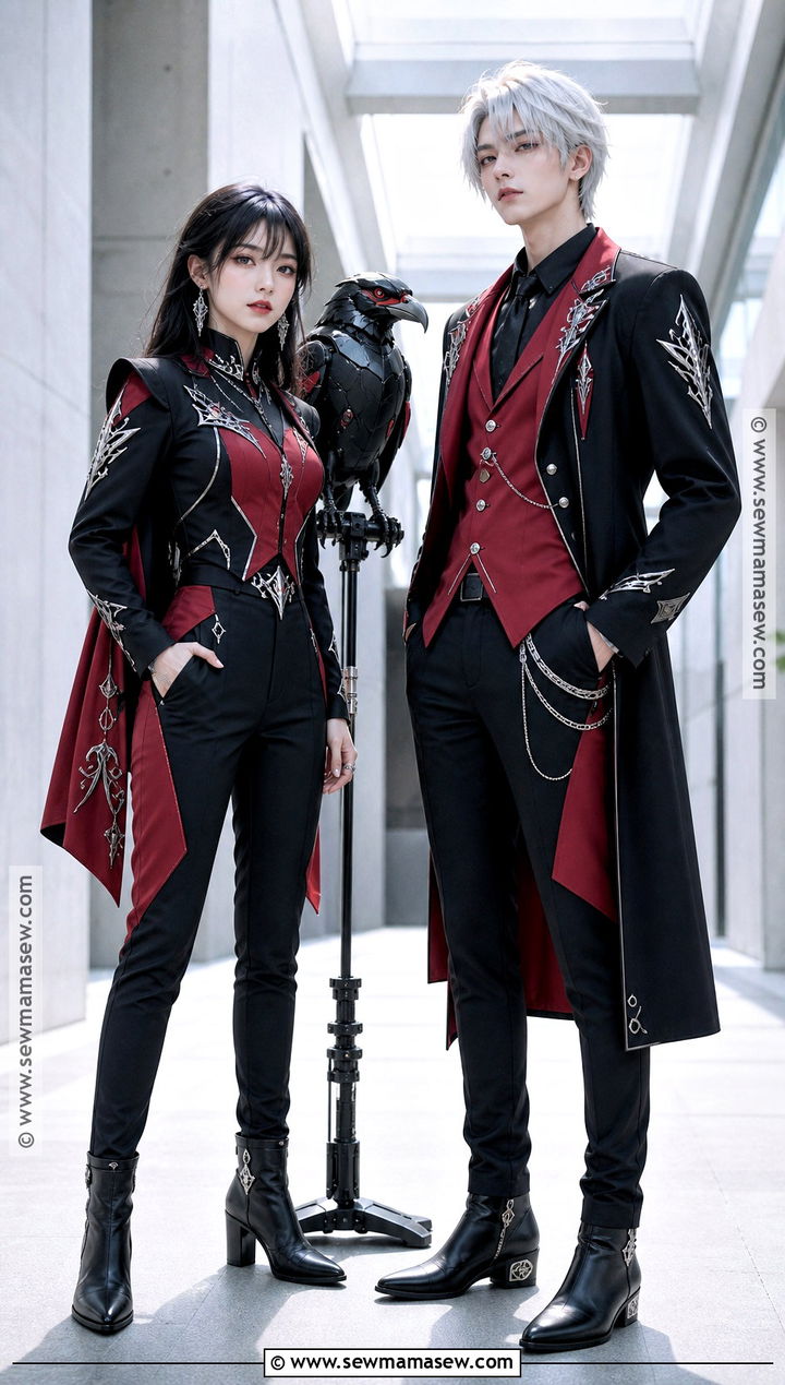 Main Character And Sylus Red Black Duo Cosplay - 30 Love And Deepspace Cosplay Ideas