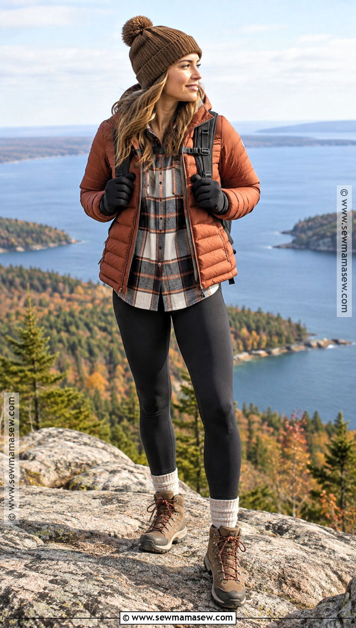 Maine Fall Puffer Jacket And Leggings Outfit - 20 maine outfits fall