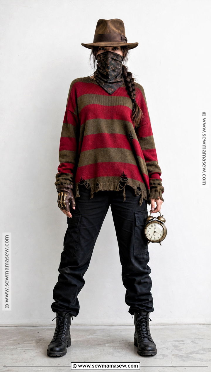 Makeup Free Freddy Krueger Costume With Face Covering - 40 freddy krueger costume ideas for women