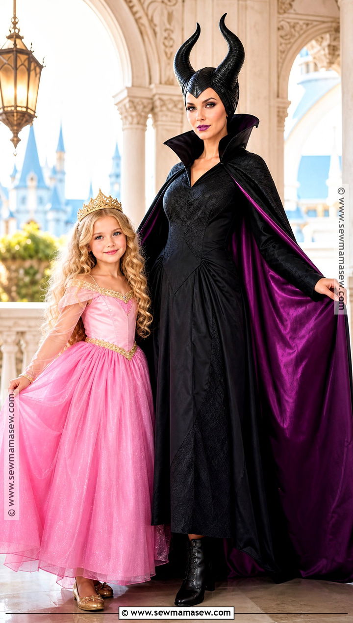 Maleficent And Sleeping Beauty Costume - 35 mommy and me halloween costumes